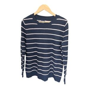 Gap Seedstitch Stripe Crewneck Sweater - Size L